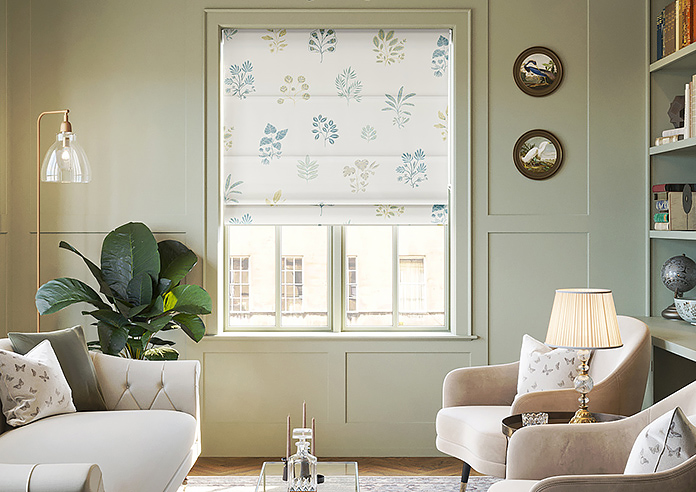 Botanical Velvet, Spring - Roman Blind - Image 3